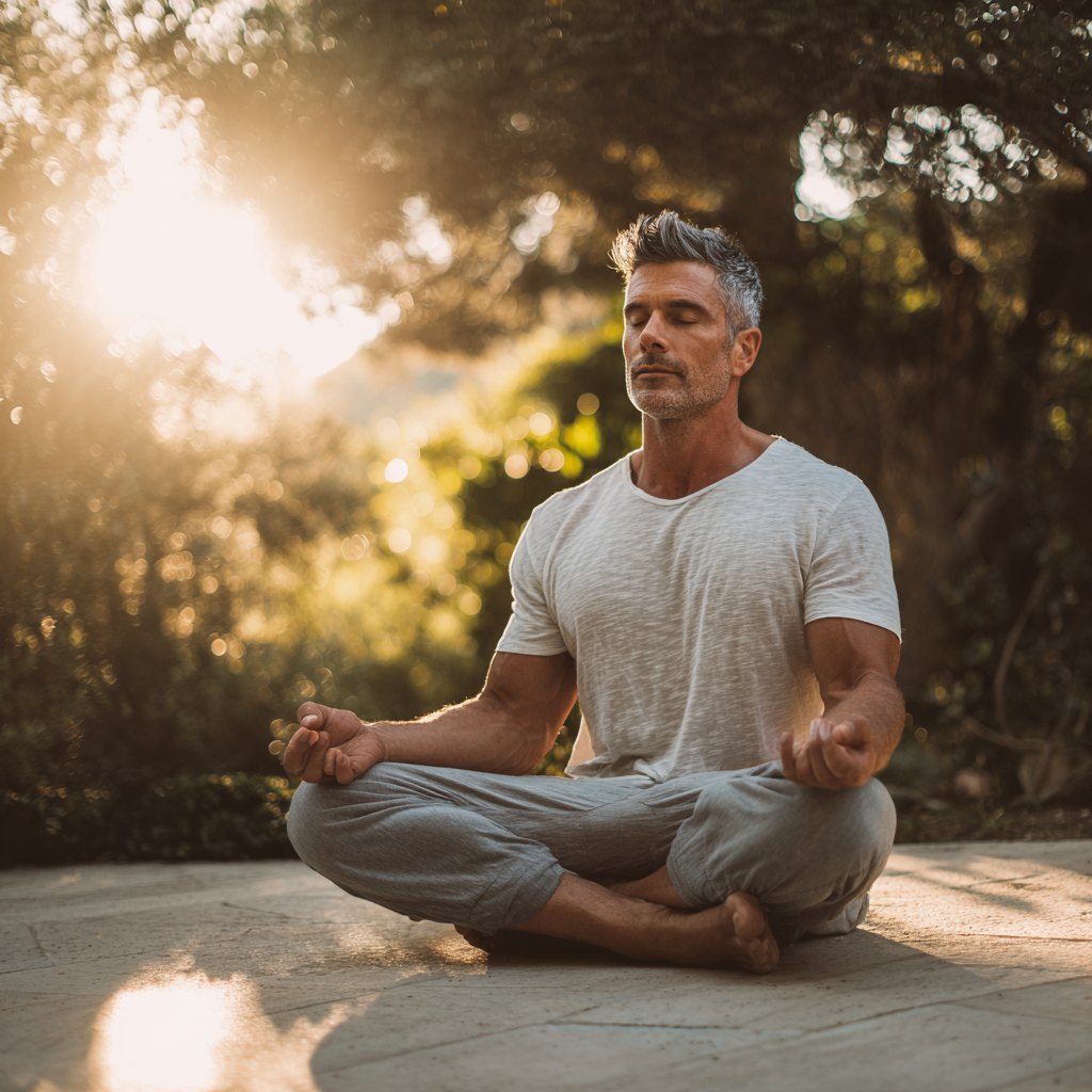 Активний чоловік у спортзалі